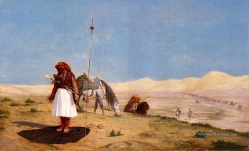 Religieuse œuvres - Prière dans le désert arabe Jean Leon gerome islamique